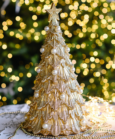 Фигурка "Золотая ель" 36 см