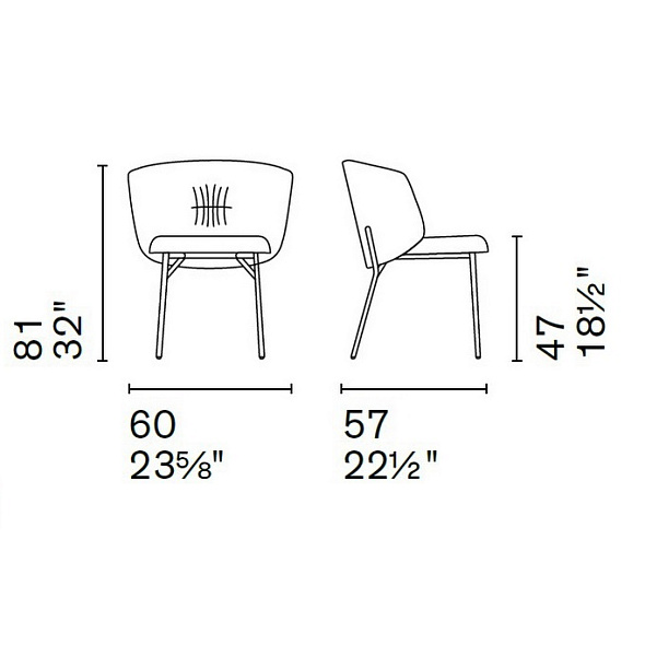 Стул Calligaris Sweel, Cream