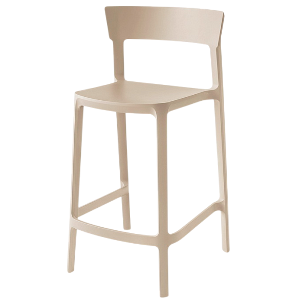 Стул полубарный Calligaris Skin CS1843, Matt Hemp