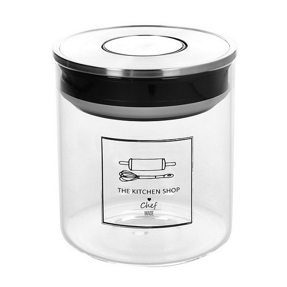 Емкость для хранения The Kitchen Shop 11х13 см, черная
