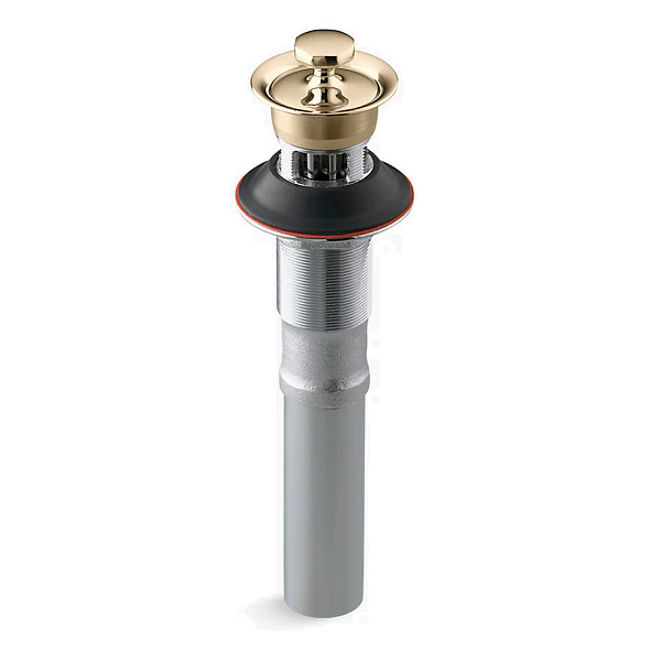 Слив для раковины Kohler 7127-A-AF, с переливом, золото