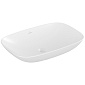 Раковина накладная Villeroy & Boch Loop & Friends 62х42, CeramicPlus, 4A5001RW, из TitanCeram, белая матовая