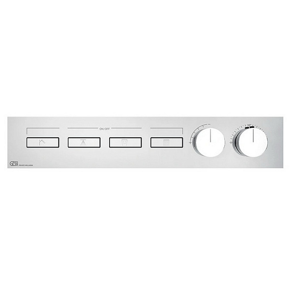 Внешняя часть Gessi HI-FI 63016.031 смесителя термостатического, хром