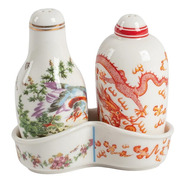 Набор из солонки и перечницы Hybrid, 3 предмета