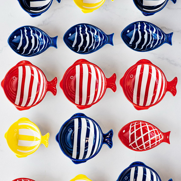 Салатник Fish 15х13 см, синий