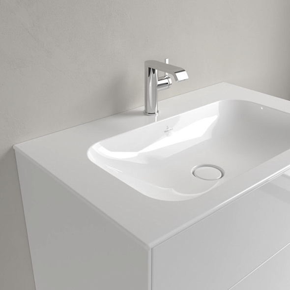 Раковина накладная Villeroy & Boch Finion 80х50, CeramicPlus, 416481R1, из TitanCeram