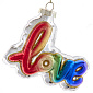 Елочная игрушка "Love" 9,5 см