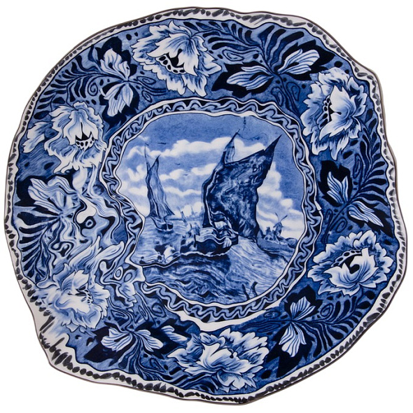 Тарелка столовая "Маастрихтский корабль" Classics on Acid 28 см