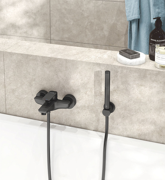 Смеситель для ванны Kludi Pure&Style q1_406813975, черный матовый