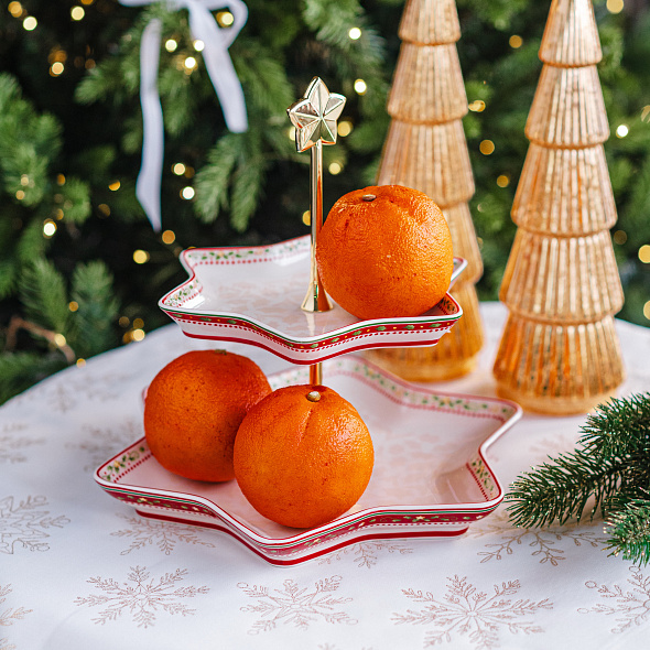 Этажерка Villeroy & Boch Winter Bakery Delight 34 см, 2 уровня