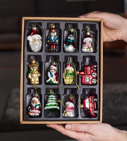 Набор елочных игрушек Nostalgia Gisela Graham, 12 шт