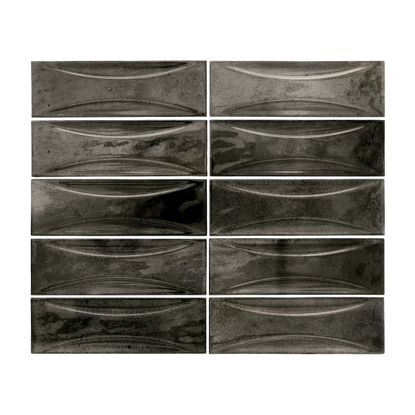 Плитка керамическая Equipe Hanoi 6,5х20, Arco Black Ash, 8 мм