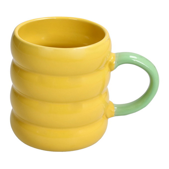 Кружка Bubble 400 мл, желтая