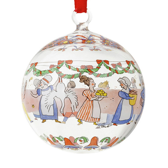 Елочный шар Hutschenreuther Christmas feast 6 см, стеклянный