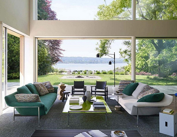 Стол журнальный Cassina Esosoft 186x120, Green