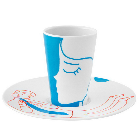 Чашка кофейная с блюдцем by Alexandre Esgaio e Inês Pedrosa 102 мл