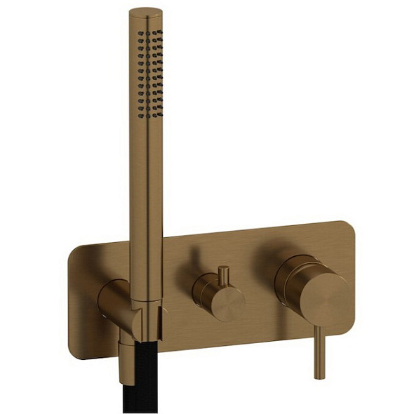 Внешняя часть iB Rubinetti M316 M3313WB смесителя для душа, матовая теплая бронза