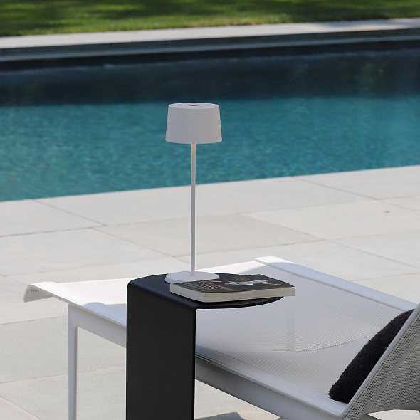 Лампа настольная Zafferano Olivia Pro 35 см, белая