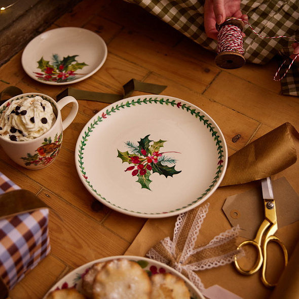 Тарелка салатная Botanic Garden Christmas Holly 22,5 см