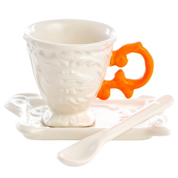 Набор кофейный I-Wares, 3 предмета, оранжевый