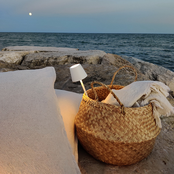 Лампа настольная Zafferano Poldina Pro Micro 27,5 см, белая