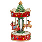 Фигурка музыкальная "Карусель: Санта и олень" 25 см