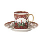 Чашка для эспрессо с блюдцем Versace Love Baroque Holiday 100 мл