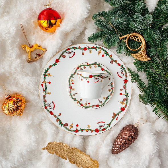 Набор посуды на 1 персону Nora Christmas, 3 предмета