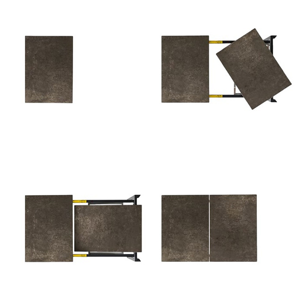 Стол Calligaris Duca 160(220)х90, Calacatta Black Marble