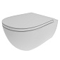 Унитаз подвесной Flaminia IO IO118G, 55х38, с сиденьем, белый