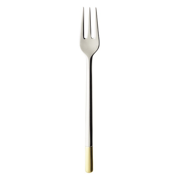 Вилка для выпечки Ella part.gold plated 15,9 см