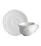 Набор чашек с блюдцами для завтрака Rocaille Blanc 400 мл, 4 предмета
