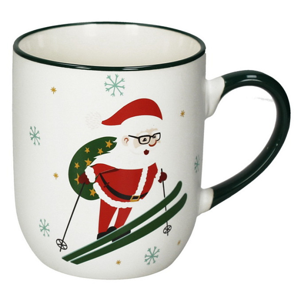 Кружка "Санта и лыжи" 430 мл