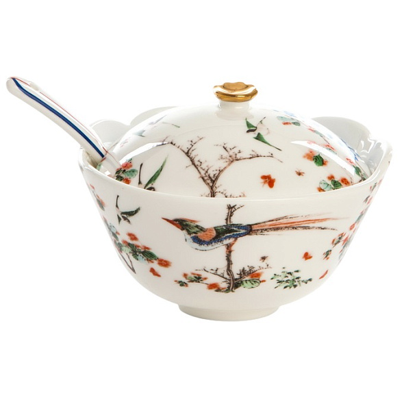 Сахарница с ложкой Maurilia Hybrid 12 см