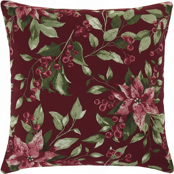 Чехол для подушки декоративной Jolie 40х40 см, цвет бургунди