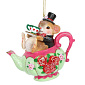 Елочная игрушка "Соня в чайнике" 8 см