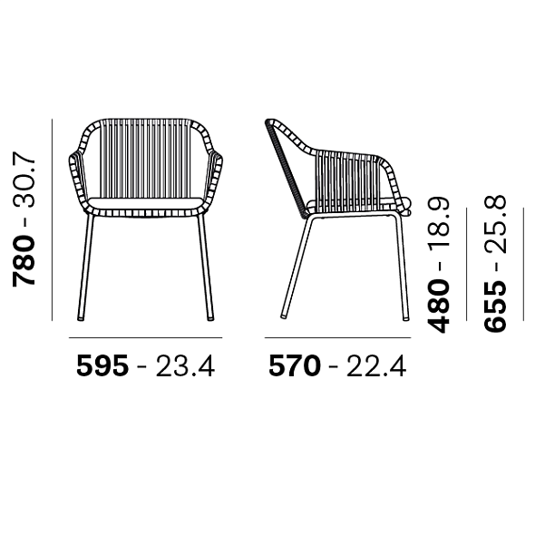 Стул Pedrali Babila 2795, Verde
