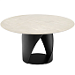 Стол Calligaris Cyclone 140(190)х140 CS4155, White Travertino