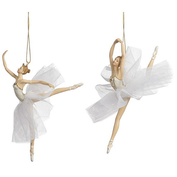 Новогодняя игрушка "Балерина" 13 см, в ассортименте