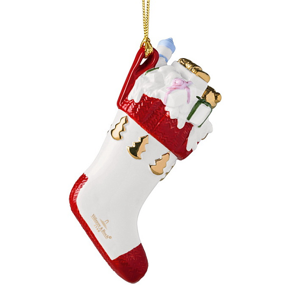 Елочная игрушка "Рождественский носок" Christmas Classics 10 см