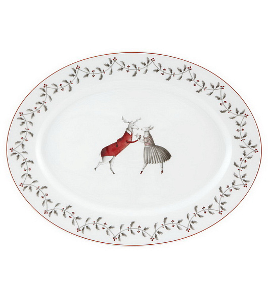 Блюдо овальное среднее Noel 32,6х24,8 см