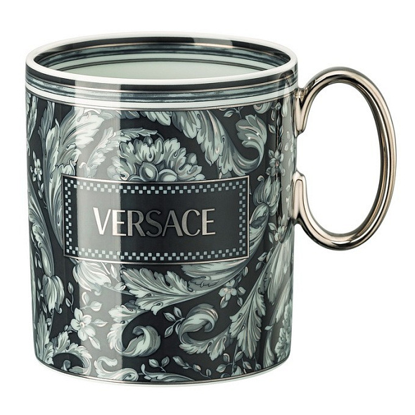Кружка Versace Barocco Haze 300 мл, черная