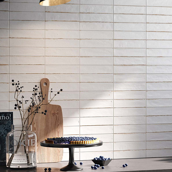Керамогранит Rondine Soho 6x25, White, 9.5 мм