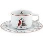 Чашка для эспрессо с блюдцем "Танцы" Noel 90 мл