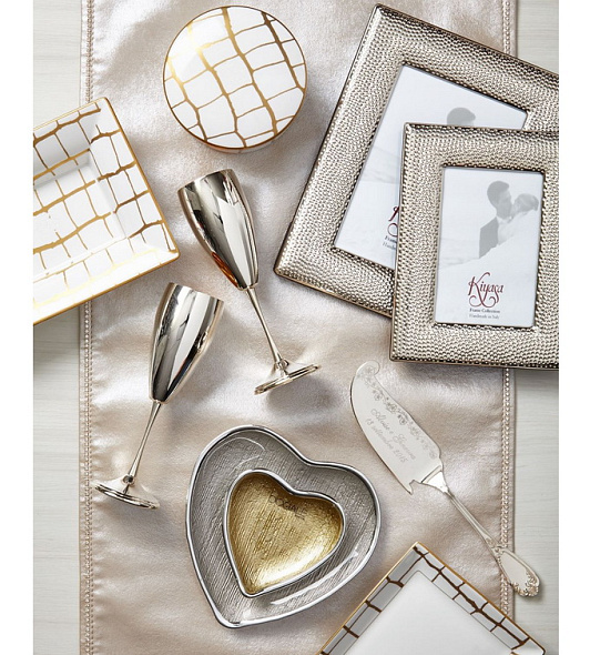 Блюдо "Сердце" 11х10 см, цвет золото