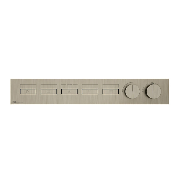 Внешняя часть Gessi HI-FI 63018.149 термостатического смесителя, брашированный никель Finox