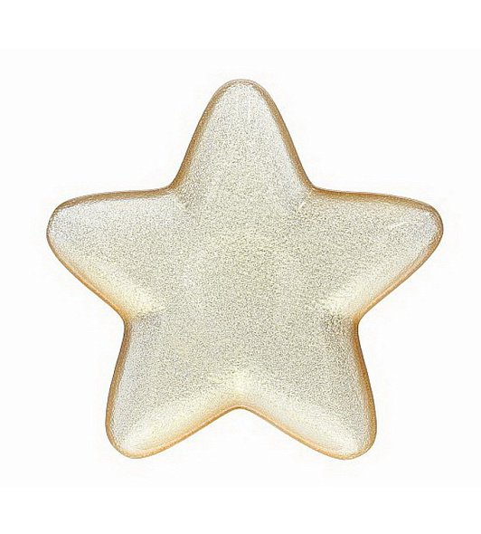 Блюдо декоративное Natale Estrella 24 см, цвет золото