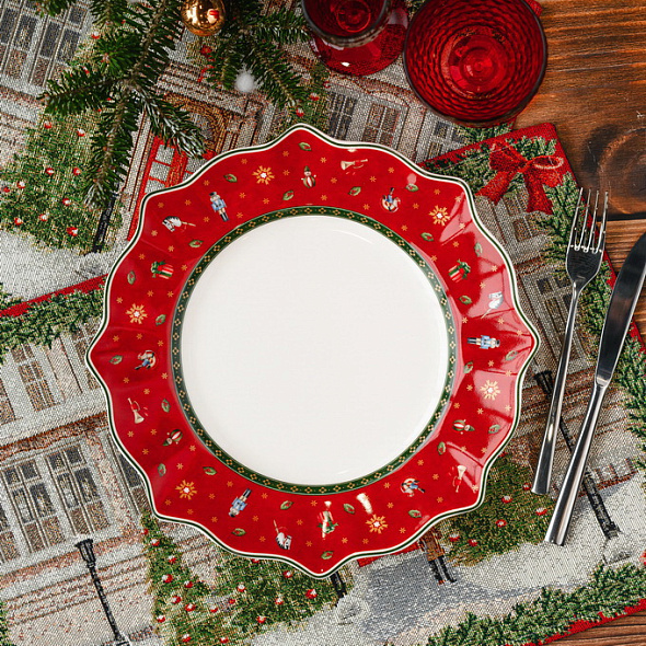 Тарелка глубокая Toy's Delight 26 см, красная