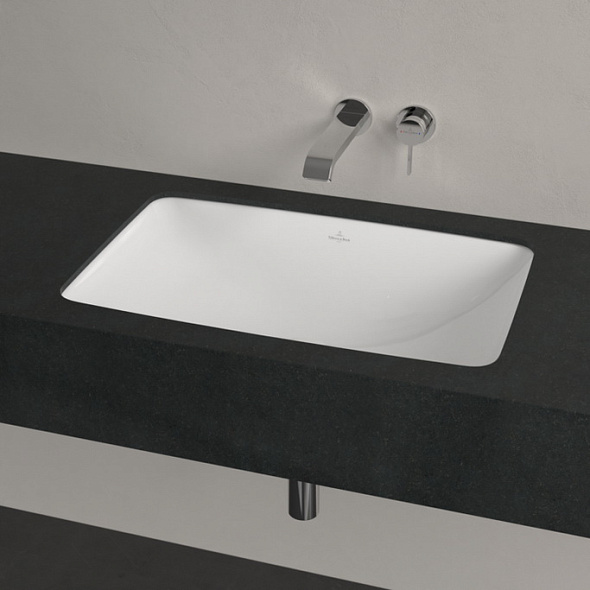 Раковина встраиваемая Villeroy & Boch Loop & Friends 61х38 4A580001, из TitanCeram, белая