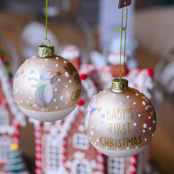 Елочный шар "Пингвин" 8 см